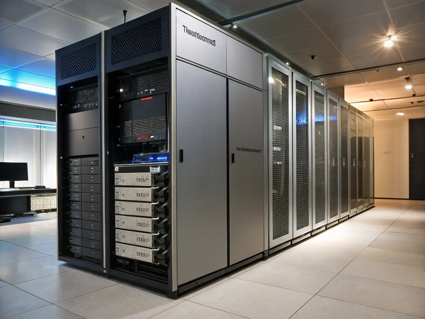 An image of Tandberg Data's disk-based systems, highlighting their sleek design and advanced technology for fast data access.